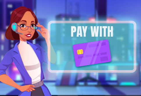 Pay with card at Uptown Pokies